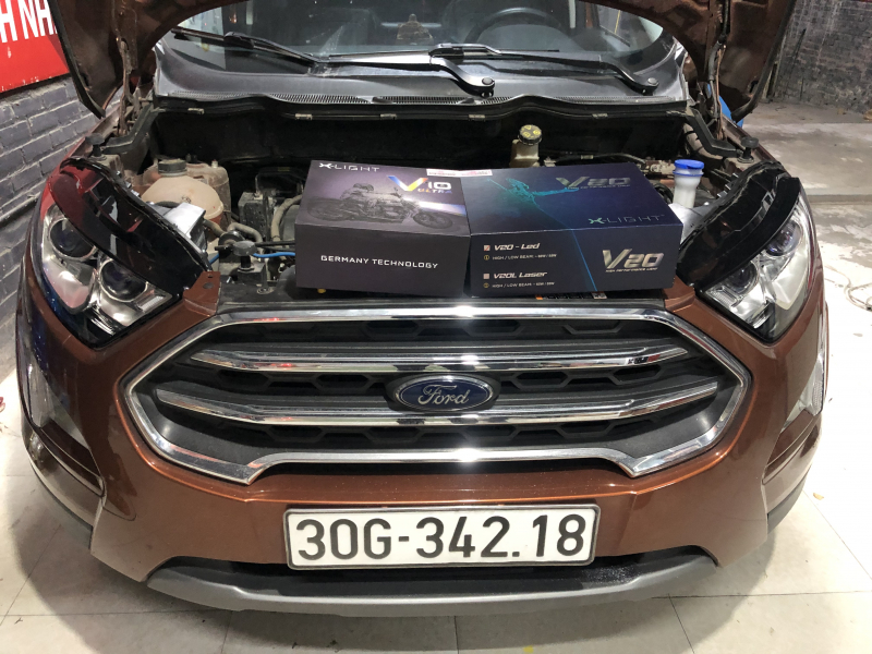 Độ đèn nâng cấp ánh sáng Nâng cấp ánh sáng XlightV20 New + Xlight V10ultra  cho xe Ford EcoSport 2019